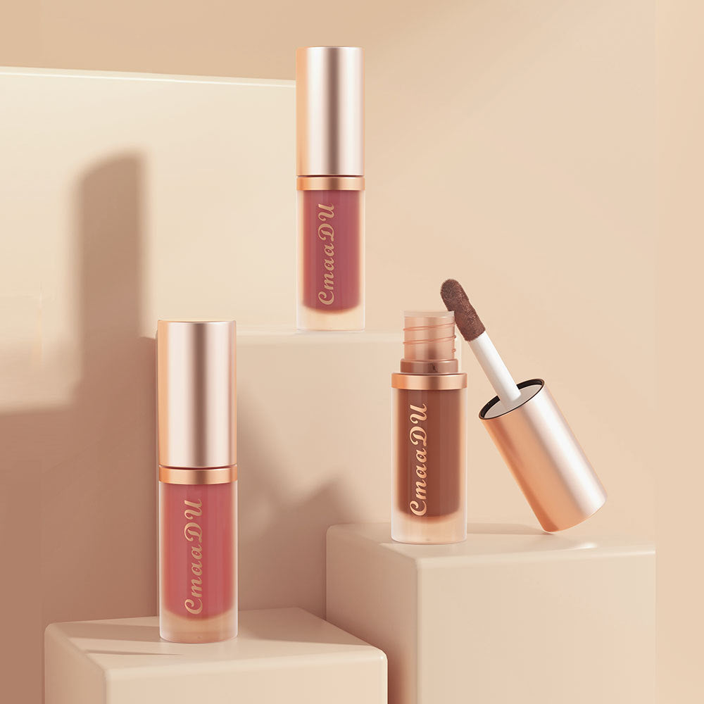 Lipstick Velvet Lip Gloss Single Lip Lacquer Matte Finish No Stain On Cup Fade