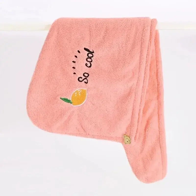 Quickly Dry Hair Hat Super Absorbent Soft Bathroom Women Head Towels Girls Cute Hair Towel Hair Dry Wrap Bonnets