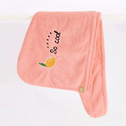 Quickly Dry Hair Hat Super Absorbent Soft Bathroom Women Head Towels Girls Cute Hair Towel Hair Dry Wrap Bonnets
