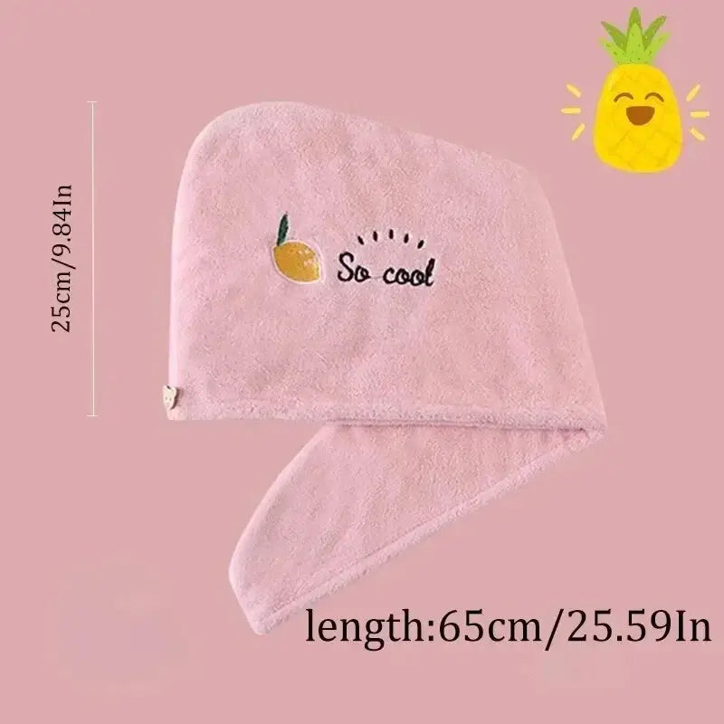 Quickly Dry Hair Hat Super Absorbent Soft Bathroom Women Head Towels Girls Cute Hair Towel Hair Dry Wrap Bonnets