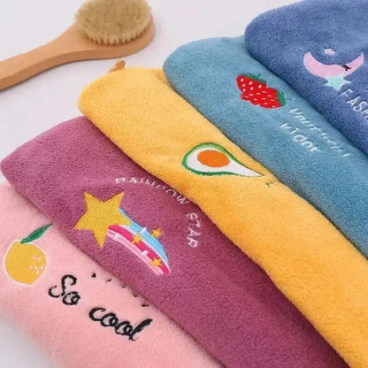Quickly Dry Hair Hat Super Absorbent Soft Bathroom Women Head Towels Girls Cute Hair Towel Hair Dry Wrap Bonnets